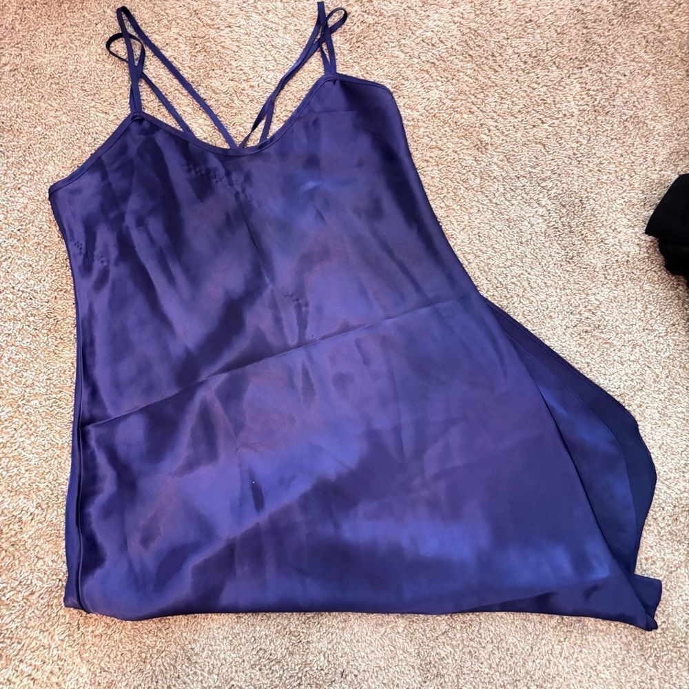 Vintage L.A. Intimates Nightgown Size Medium Navy